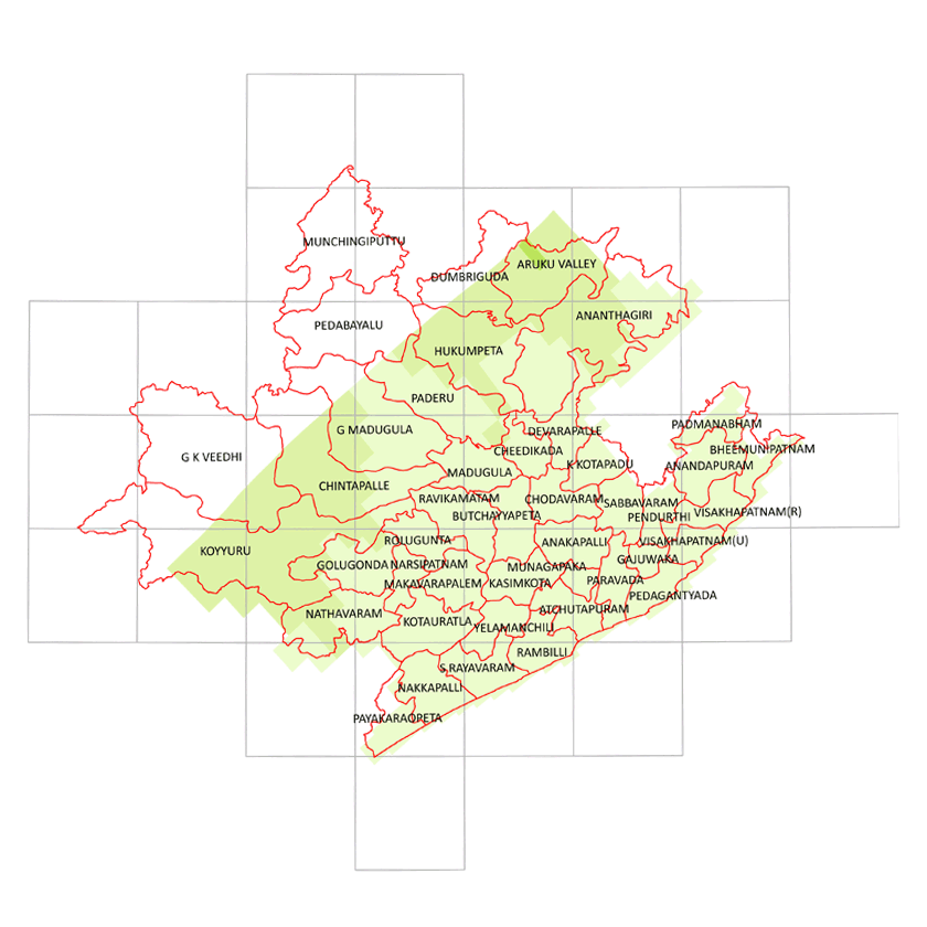 Storm surge inundation map for cyclone with wind speed
